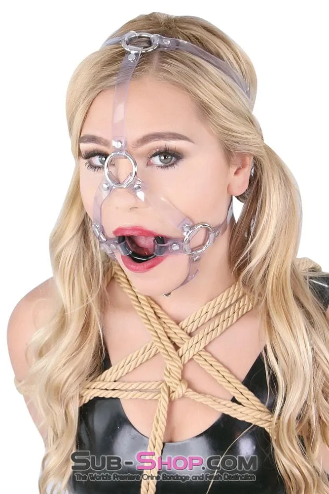 0481A      Clearly Bound Sturdy Ring Gag Trainer