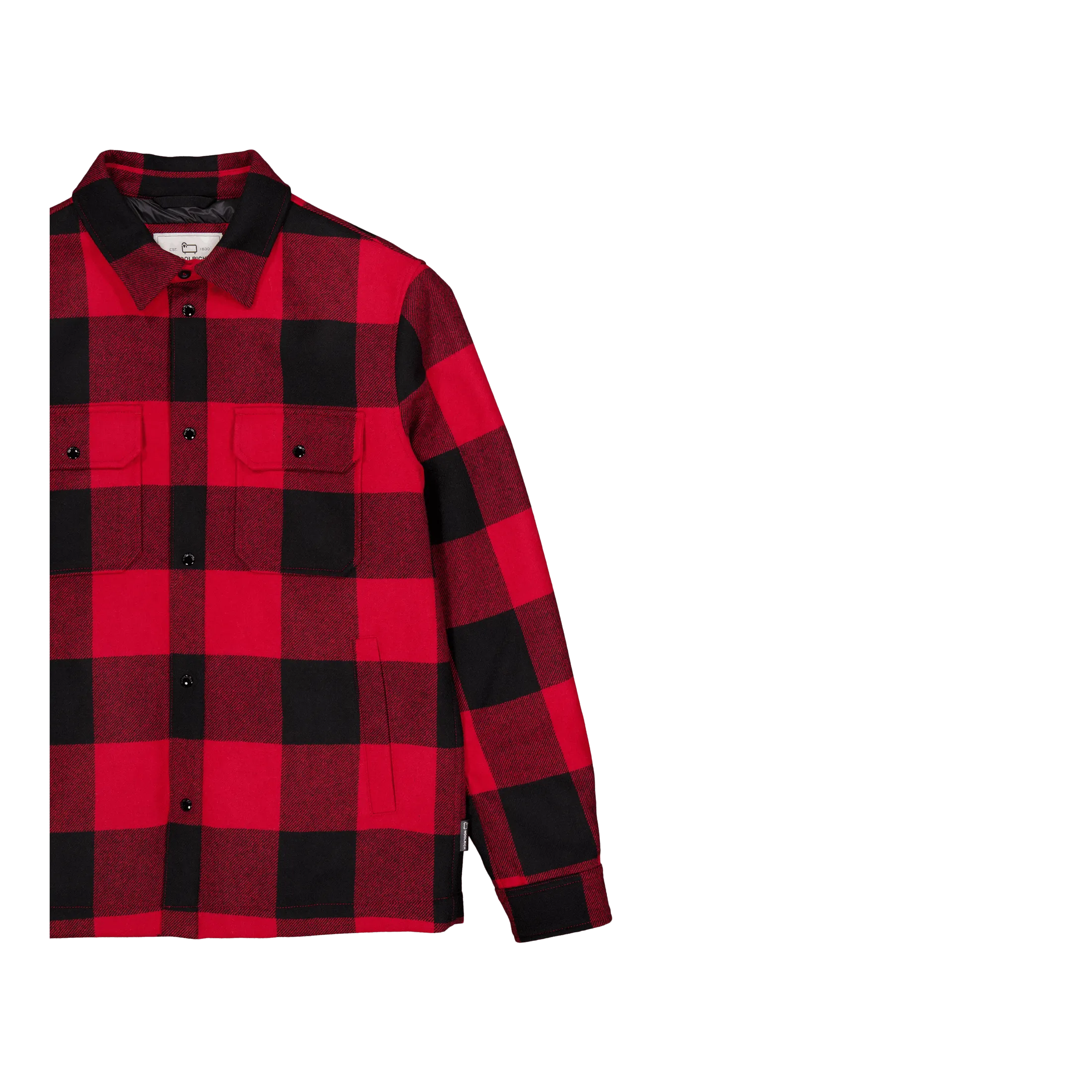 Alaskan Wool Check Overshirt Red Buffalo
