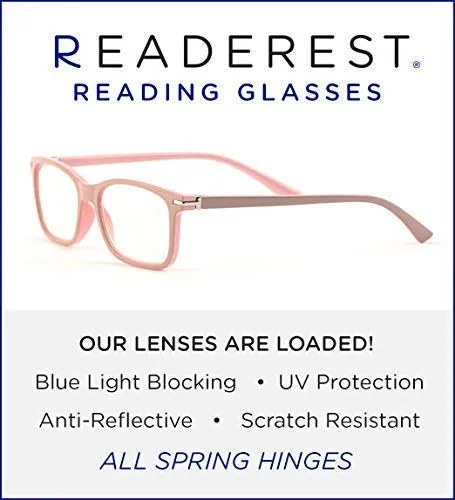 Blue-Light-Blocking-Reading-Glasses-Beige-Pink-0-25-Magnification-Computer-Glasses