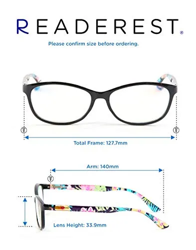 Blue-Light-Blocking-Reading-Glasses-Tropical-2-00-Magnification-Computer-Glasses