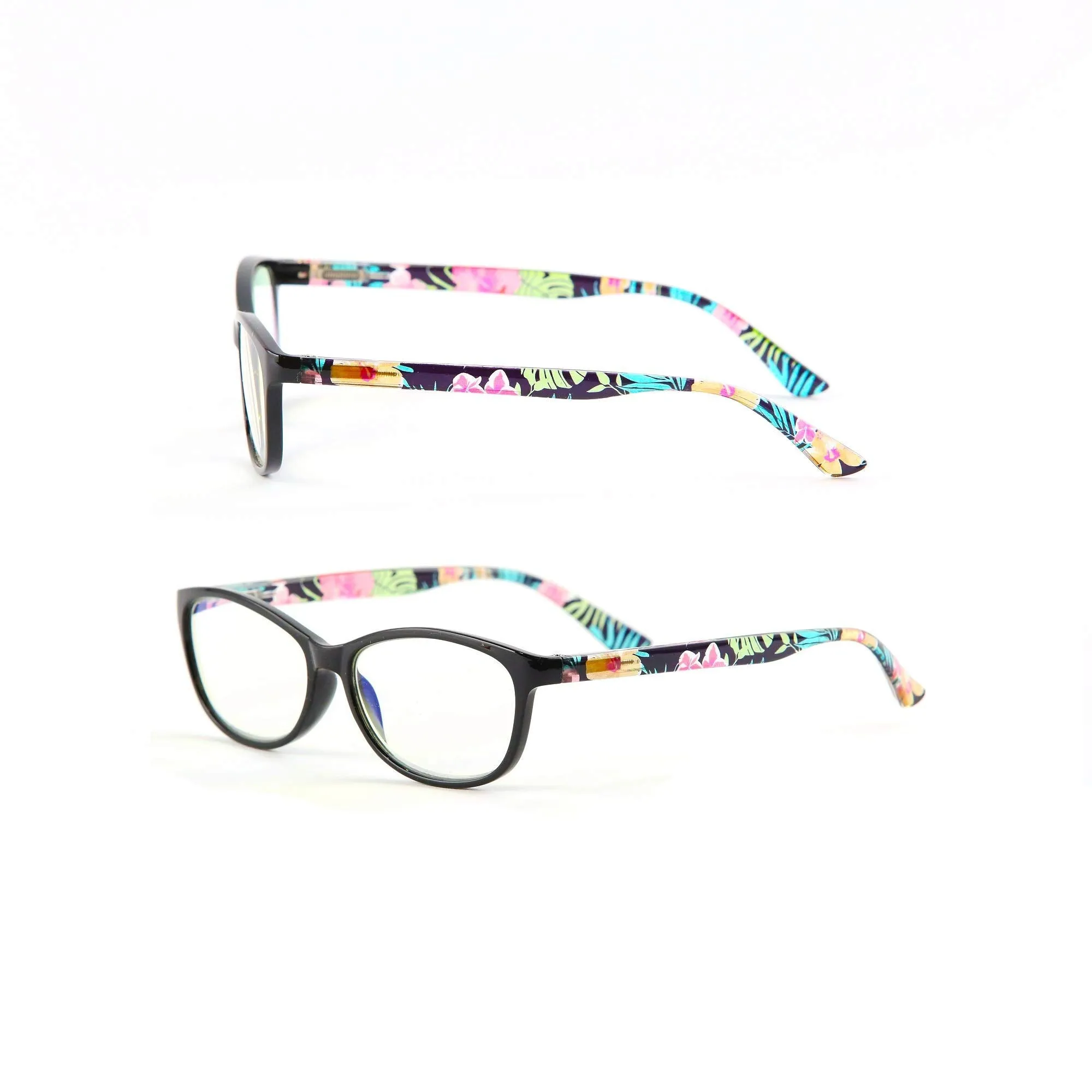 Blue-Light-Blocking-Reading-Glasses-Tropical-2-00-Magnification-Computer-Glasses