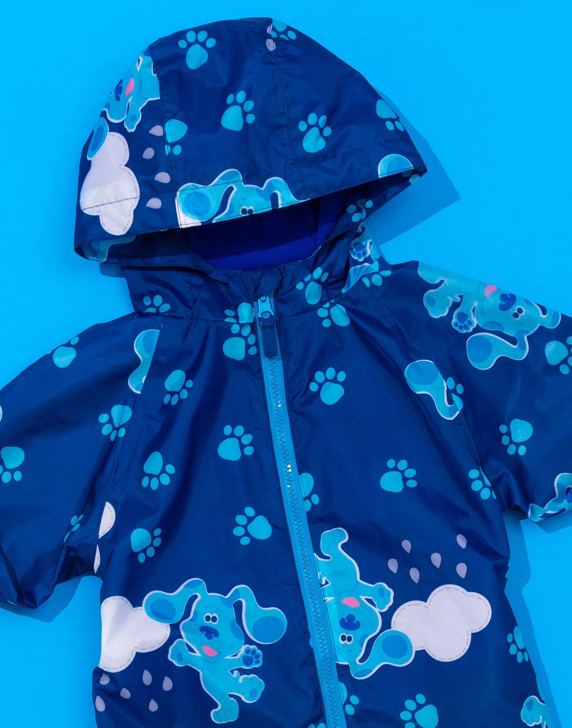 Blue's Clues & You! Kids All In One Raincoat Puddle Suit