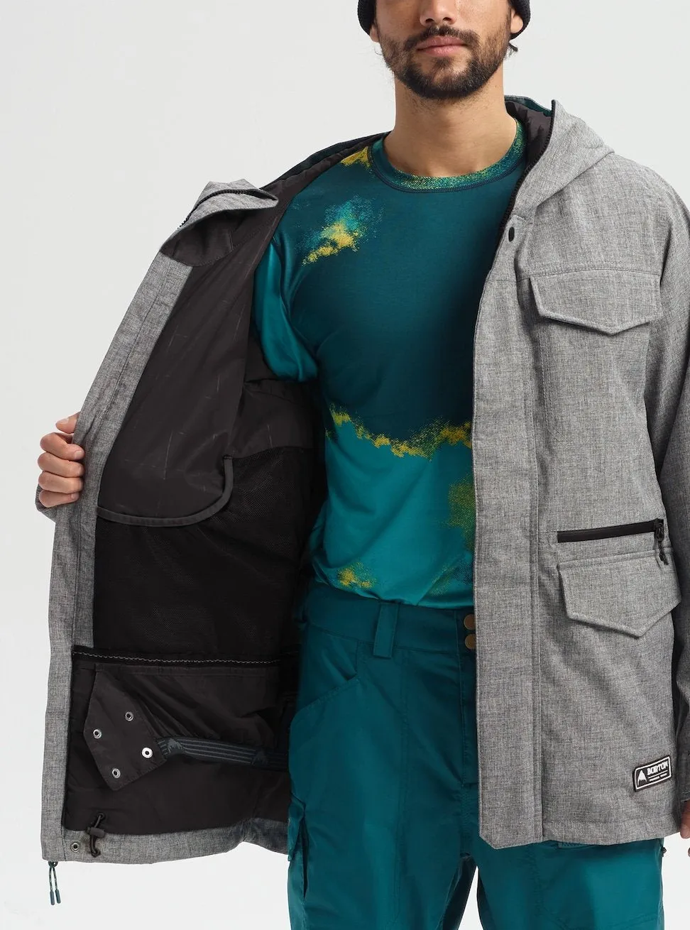 Burton Covert Mens Jacket Bog Heather