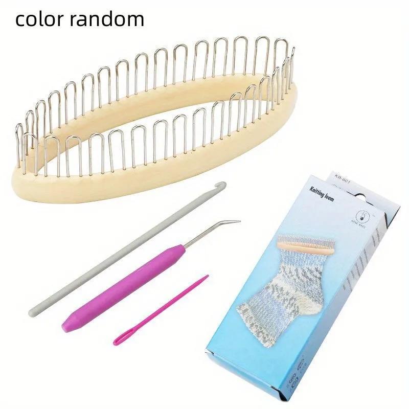 Complete knitting set for socks scarves hats and more
