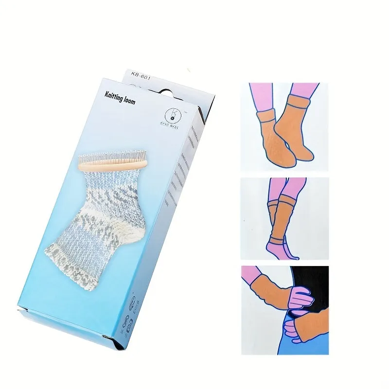 Complete knitting set for socks scarves hats and more