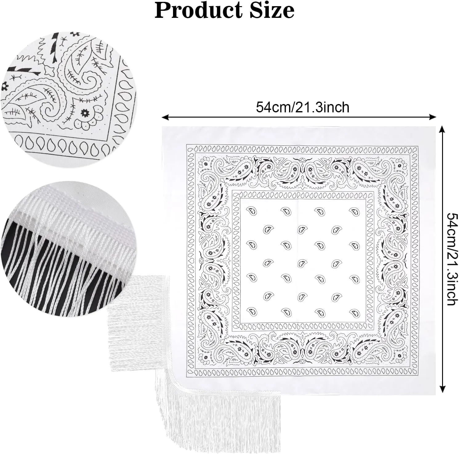 Fumwase Fringe Bandana Heart Sunglasses Disco Cowgirl Boy Bling Bandanas Halloween Scarf Headwear