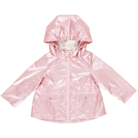 Girls Jackets | Rain Coat: Rafa- Pink Metallic | Pink Chicken
