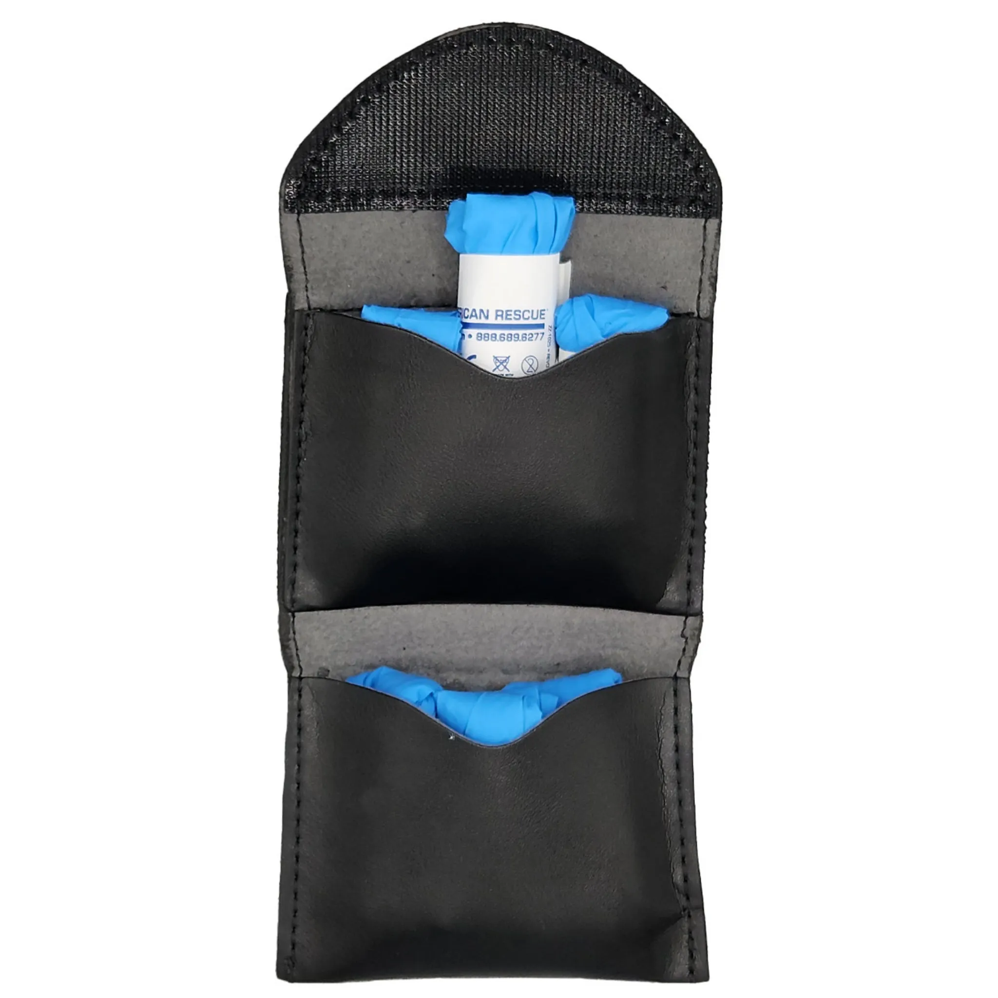 Hero's Pride AIRTEK 1482P Double Glove Pouch, Plain, Black, 1 Each