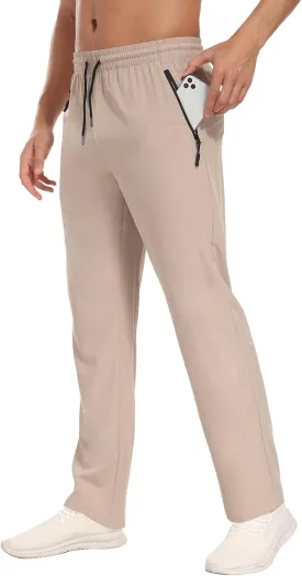 Hiking Pants Men Cargo Pants Water Resistant Lightweight Work Casual Pants Joggers with Zipper Pockets Outdoor HH24019M