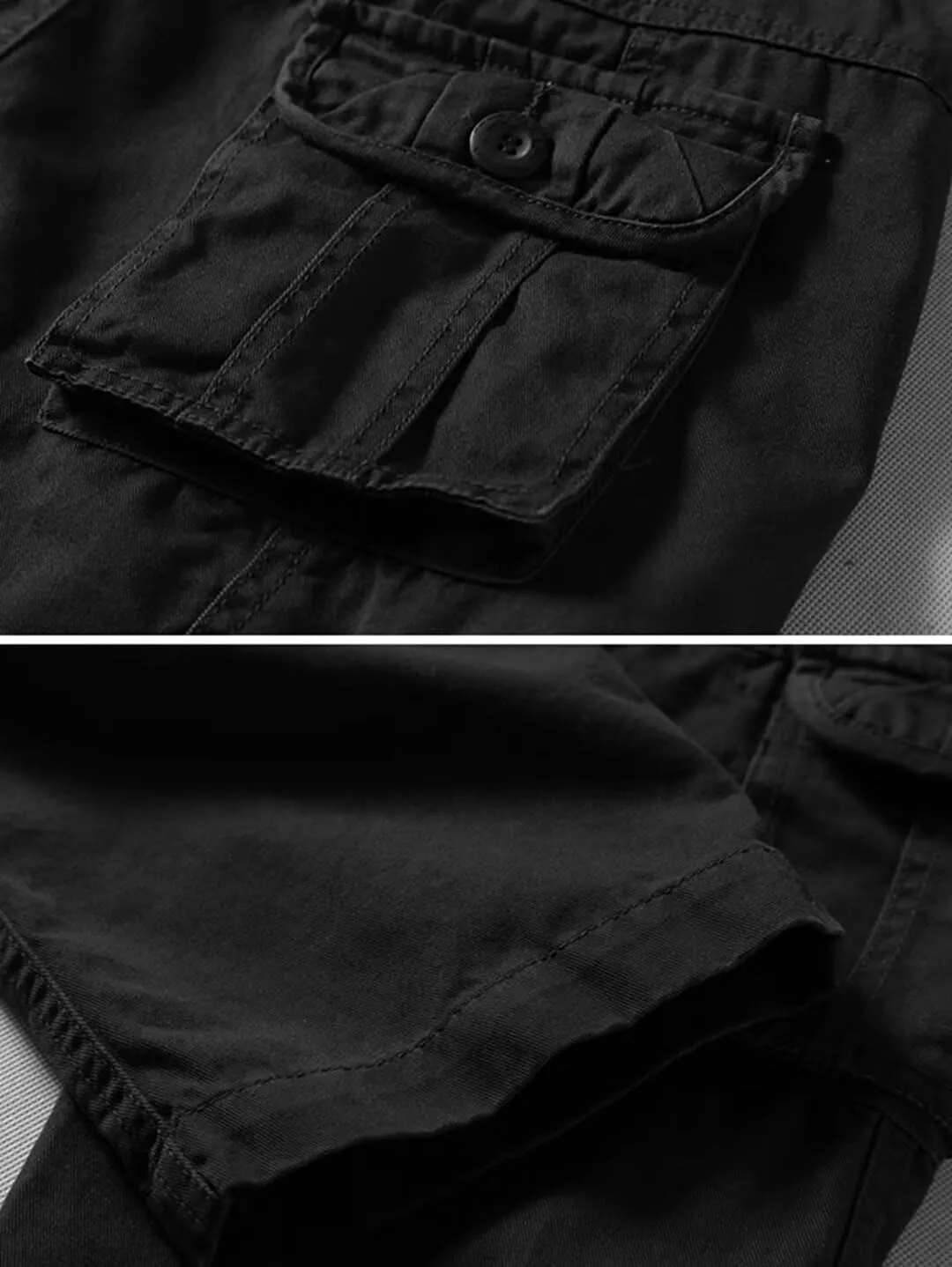 KOCTHOMY Casual Cargo Pants for Men Tactical Baggy Cotton Work Pants with Multi Pockets No Belt