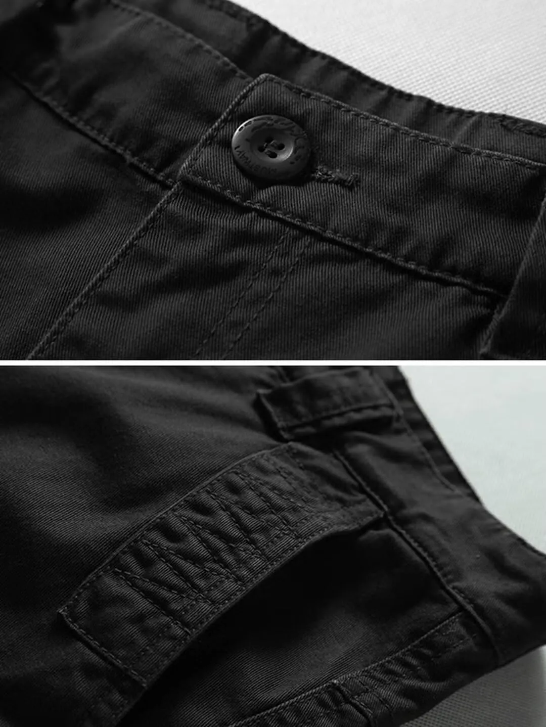 KOCTHOMY Casual Cargo Pants for Men Tactical Baggy Cotton Work Pants with Multi Pockets No Belt