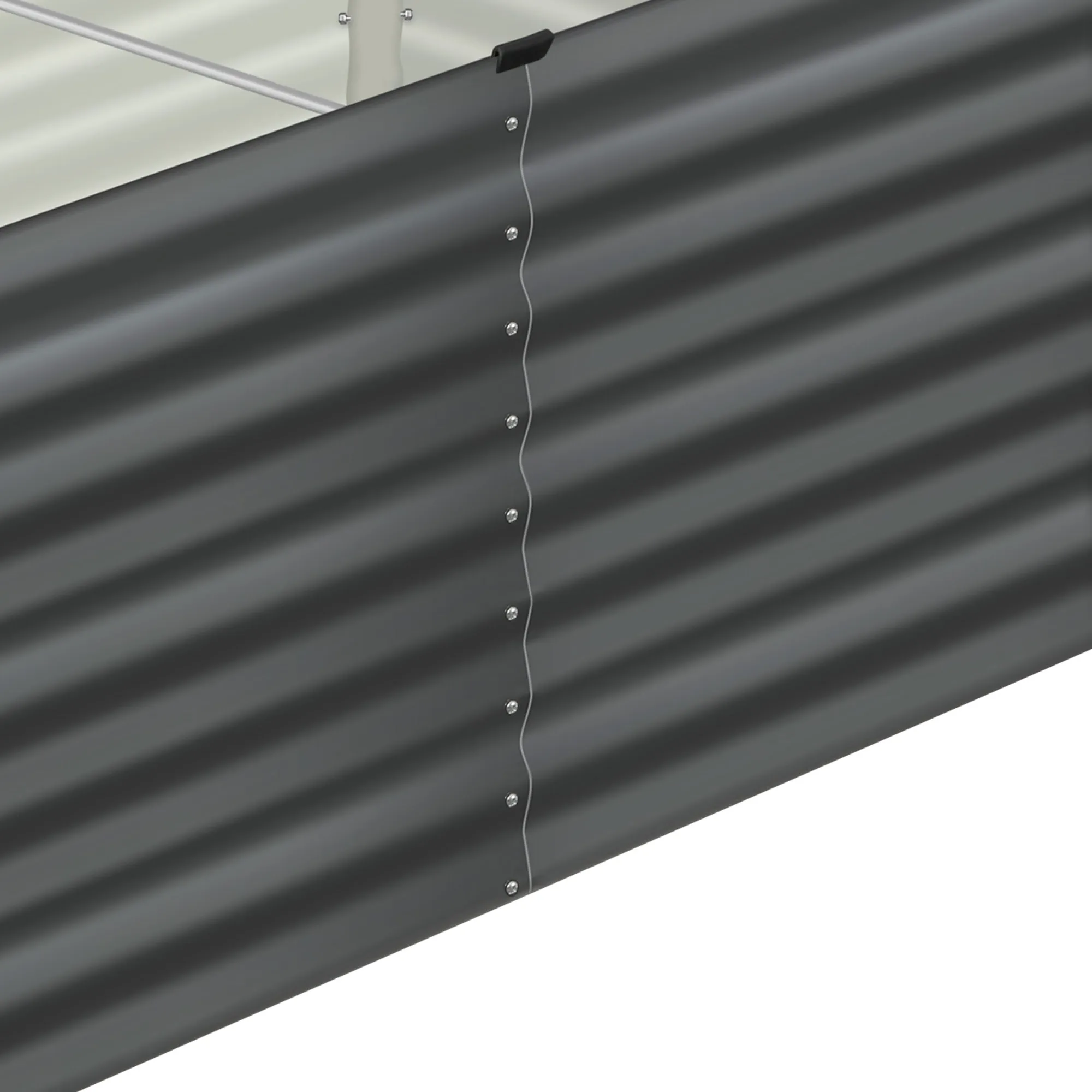 Livsip Raised Garden Bed Kit Instant Planter Galvanised Steel 320x80x73CM