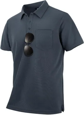 LLdress Men's Polo Golf Shirt Short Sleeve T-Shirts Pique Collared Shirts with Pocket