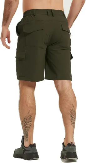 Men's Cargo Work Hiking Shorts Lightweight Quick Dry Waterproof Outdoor Golf Shorts for Men Fishing Travel Camping