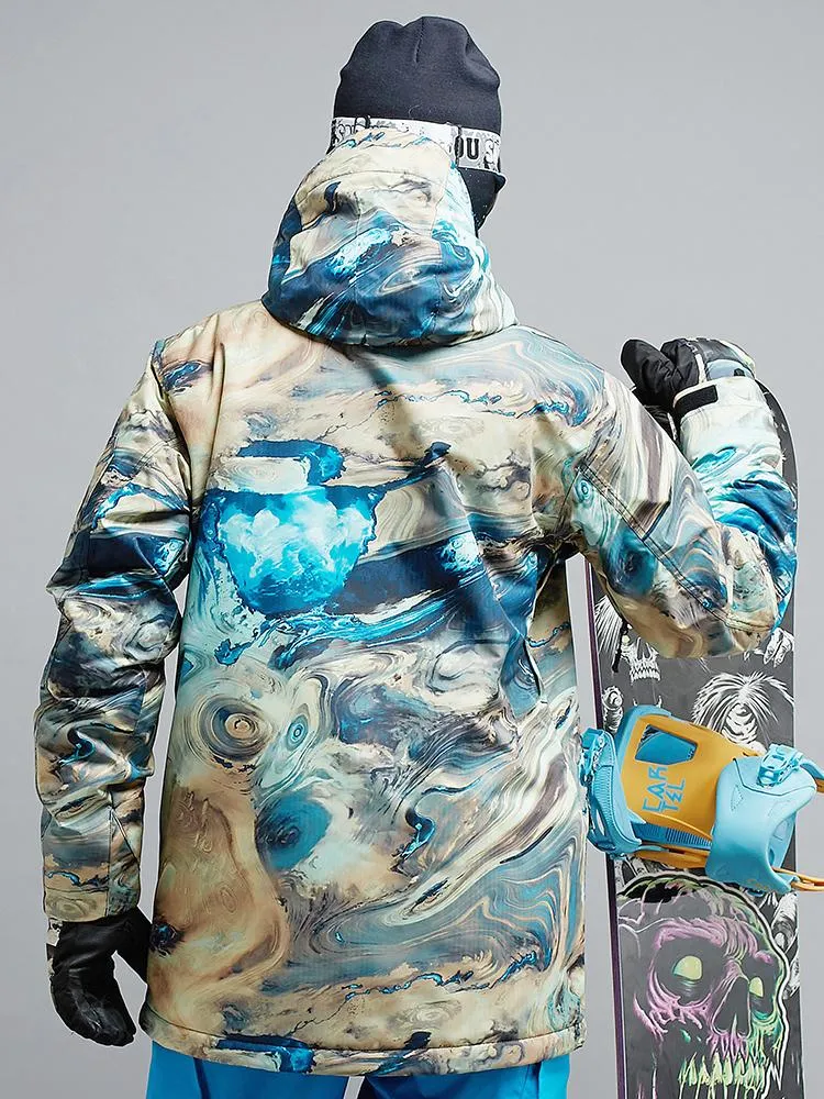 Men's Snowboard Jacket Colorful High Windproof Waterproof Winter Ski Jackets