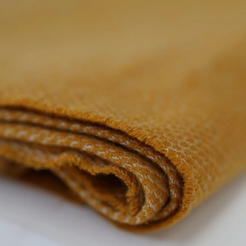 Merino Honeycomb Throw (Mustard)