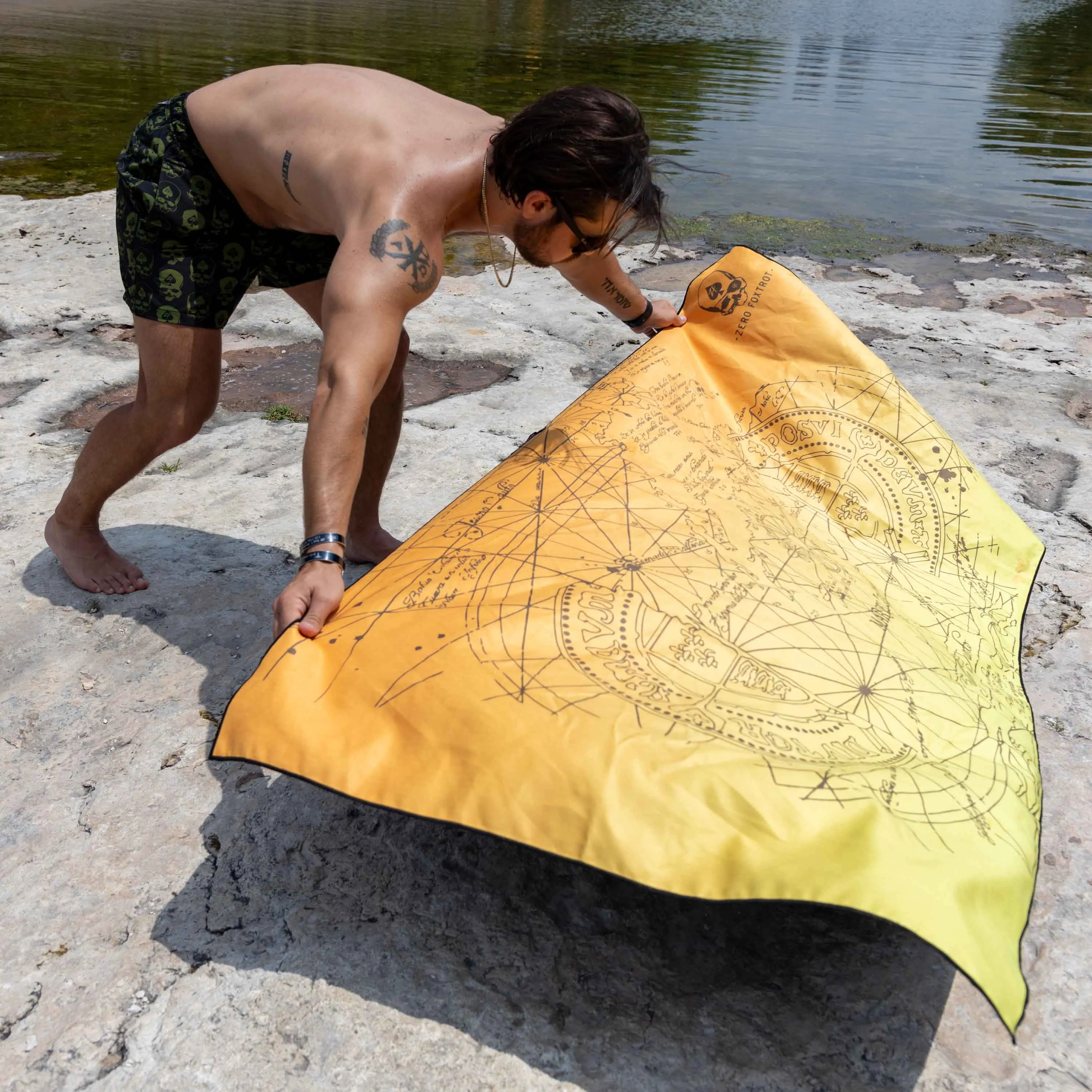 Never Say Die Microfiber Beach Towel