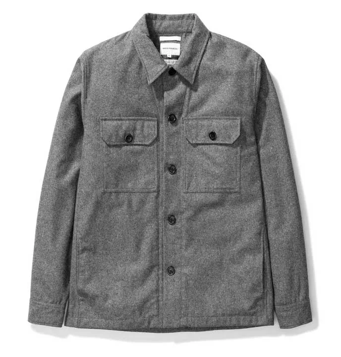 Norse Projects Kyle Wool Shirt – Charcoal Melange