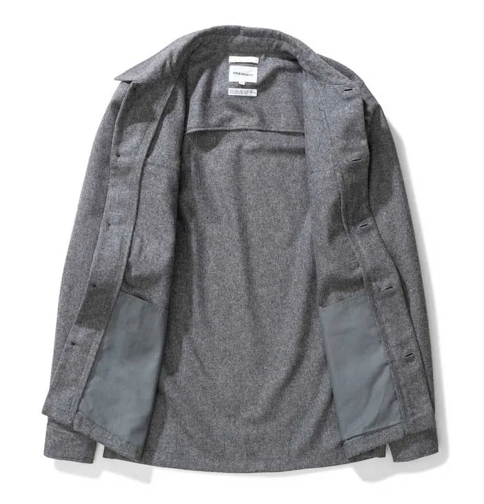 Norse Projects Kyle Wool Shirt – Charcoal Melange