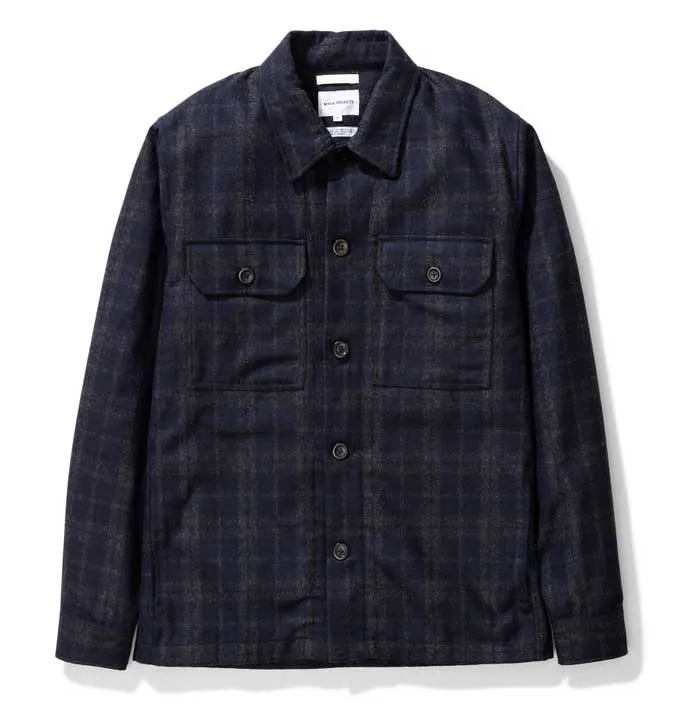 Norse Projects Kyle Wool Shirt – Dark Navy