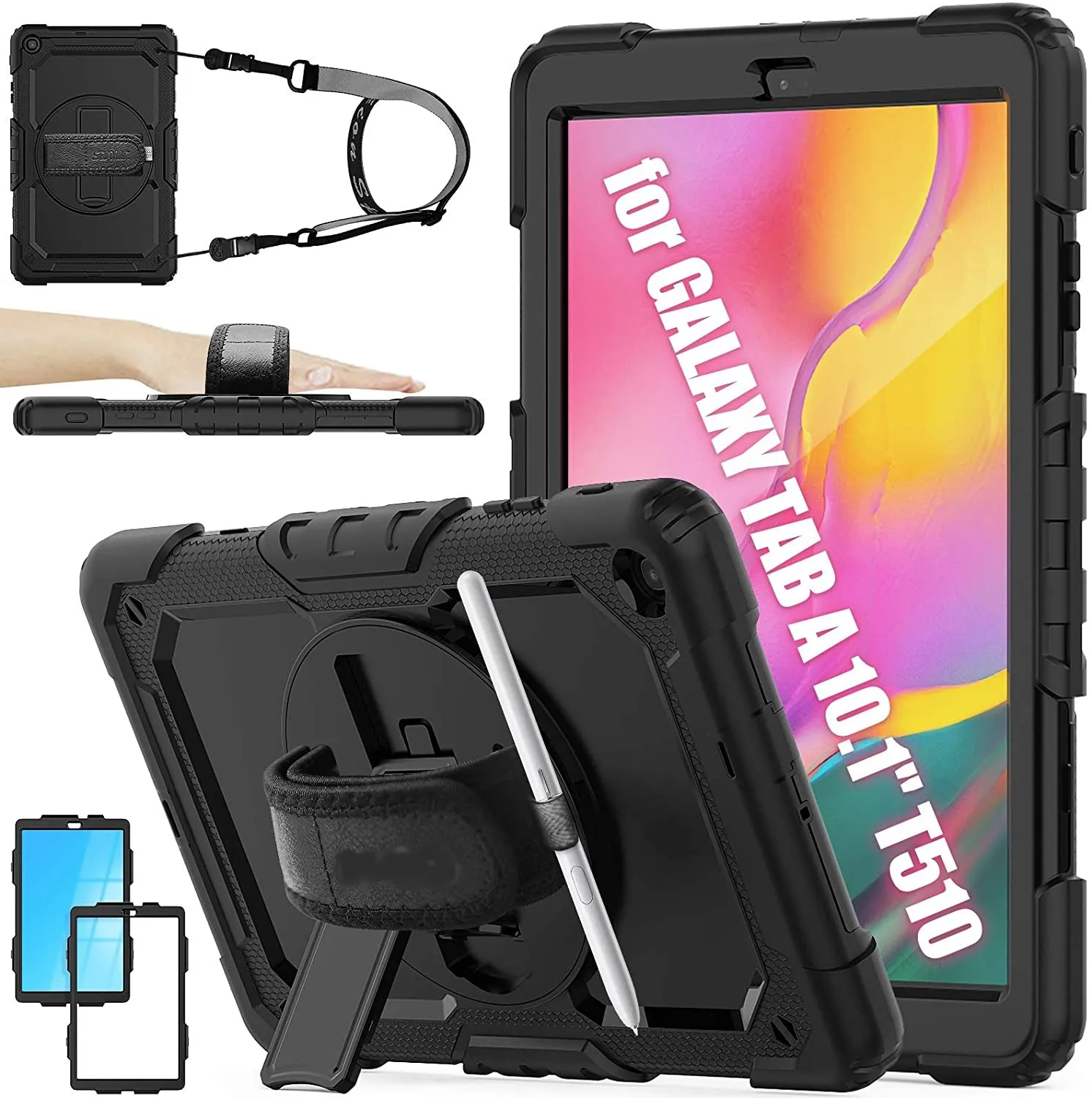 Samsung Galaxy Tab A 10.1 T515 / T510 Defender Rugged Case