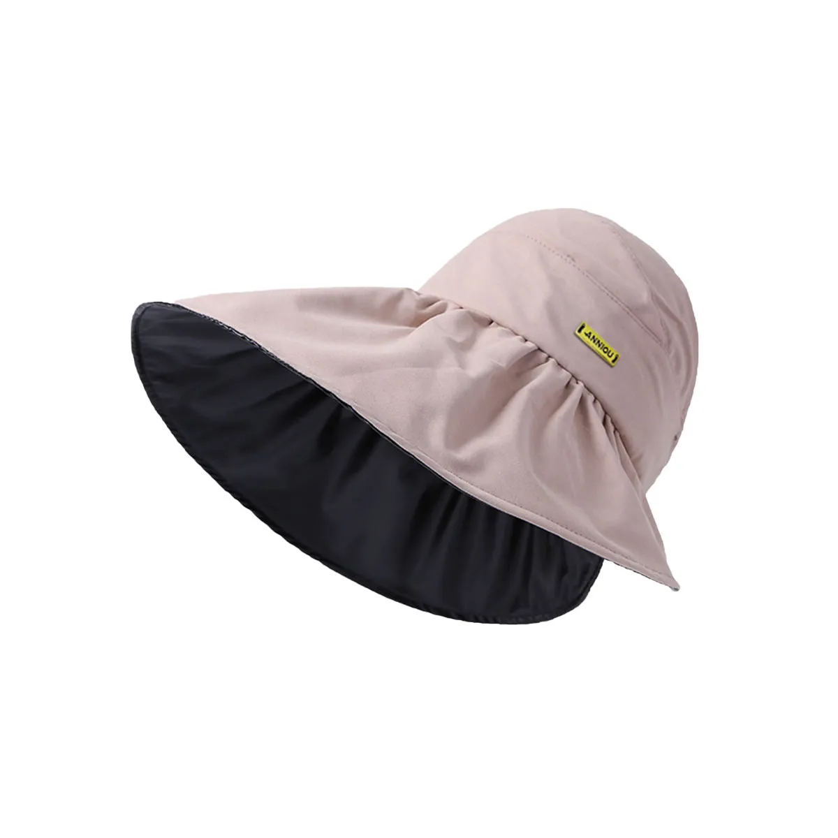 Sidiou Group UPF50  Vinyl Sun Protection Empty Top Hat Women's New Summer Anti-UV Sun Hat Outdoor Big Brim Face Sun Hat