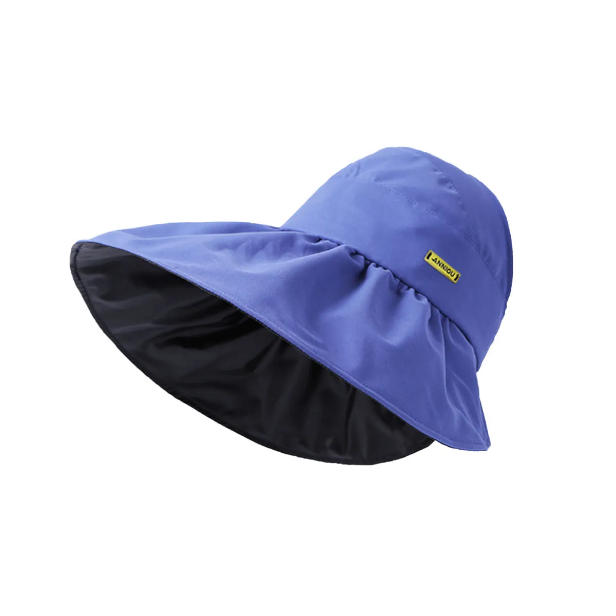 Sidiou Group UPF50  Vinyl Sun Protection Empty Top Hat Women's New Summer Anti-UV Sun Hat Outdoor Big Brim Face Sun Hat