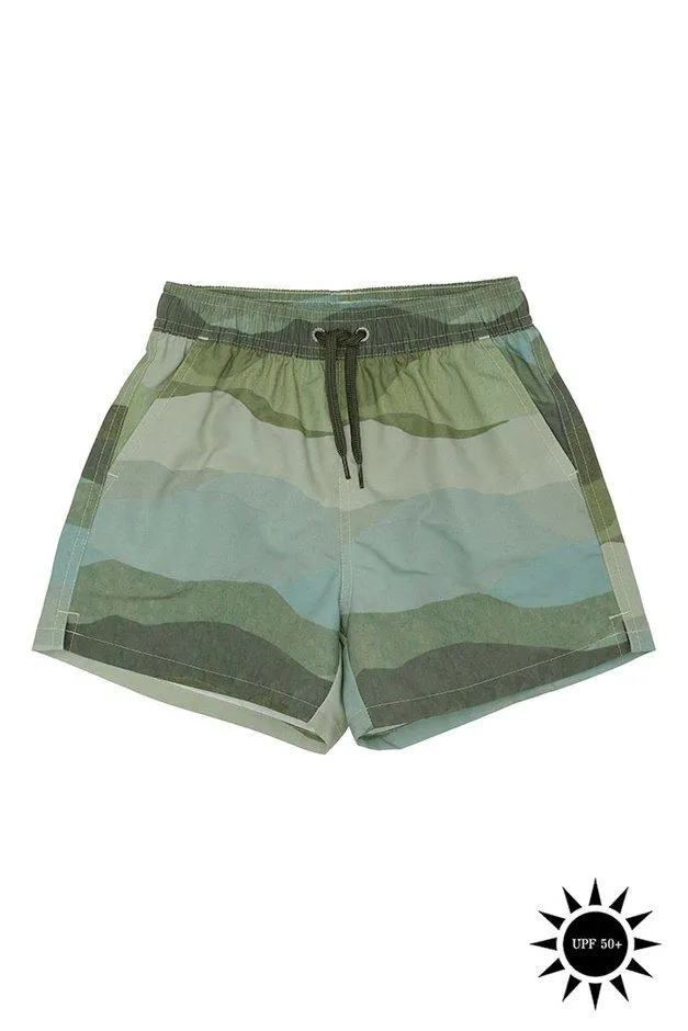 SOFT GALLERY DANDY LANDSCAPE SWIM PANTS