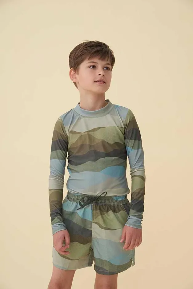 SOFT GALLERY DANDY LANDSCAPE SWIM PANTS