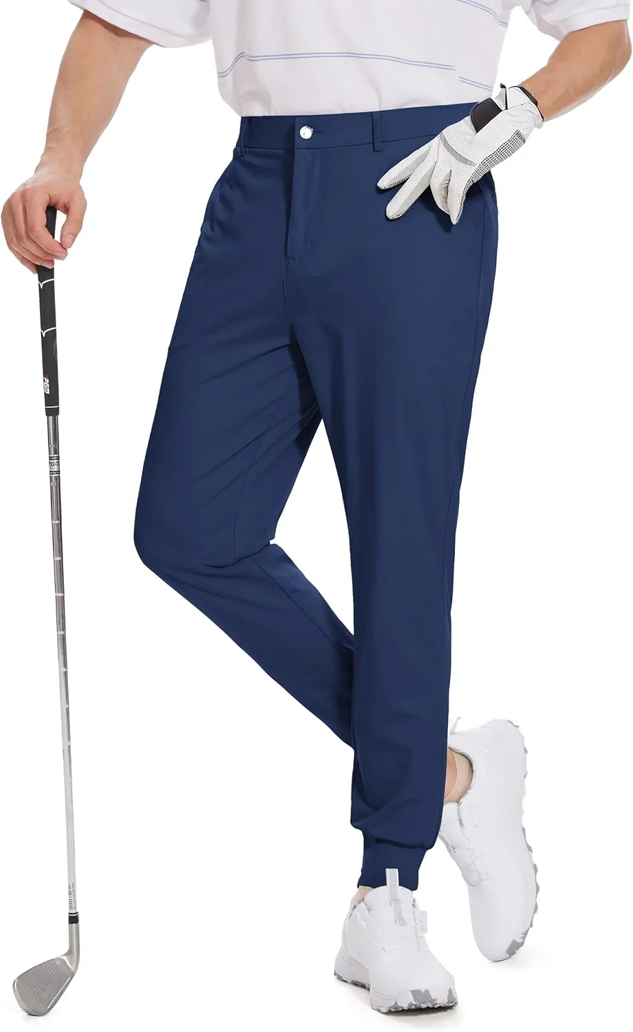 Tapata Men's 29/30/32/34 Inseam 4-Way Stretch Golf Joggers Slim Fit Regular Tall Athletic Sweatpants Casual Dress Pants