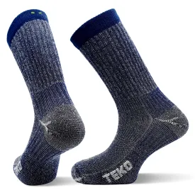 TEKO eco HIKE 2.0 MERINO WOOL Light Hiking Socks - Enhanced Comfort - Storm Blue