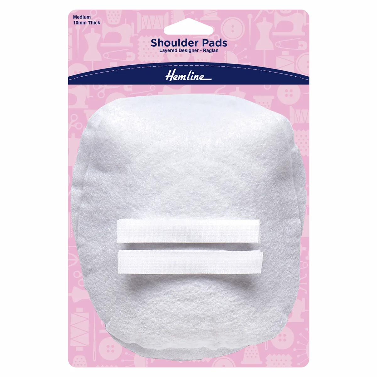 White Shoulder Pads Layered - Raglan