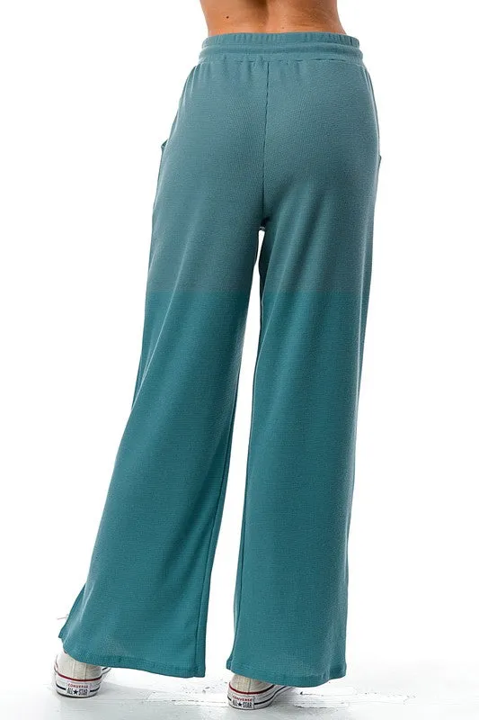 Wide Leg Thermal Pant